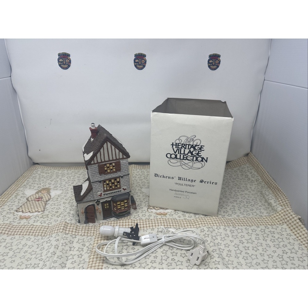 Dept 56 Poulterer Dickens Heritage Village Collection Lighted House 59269